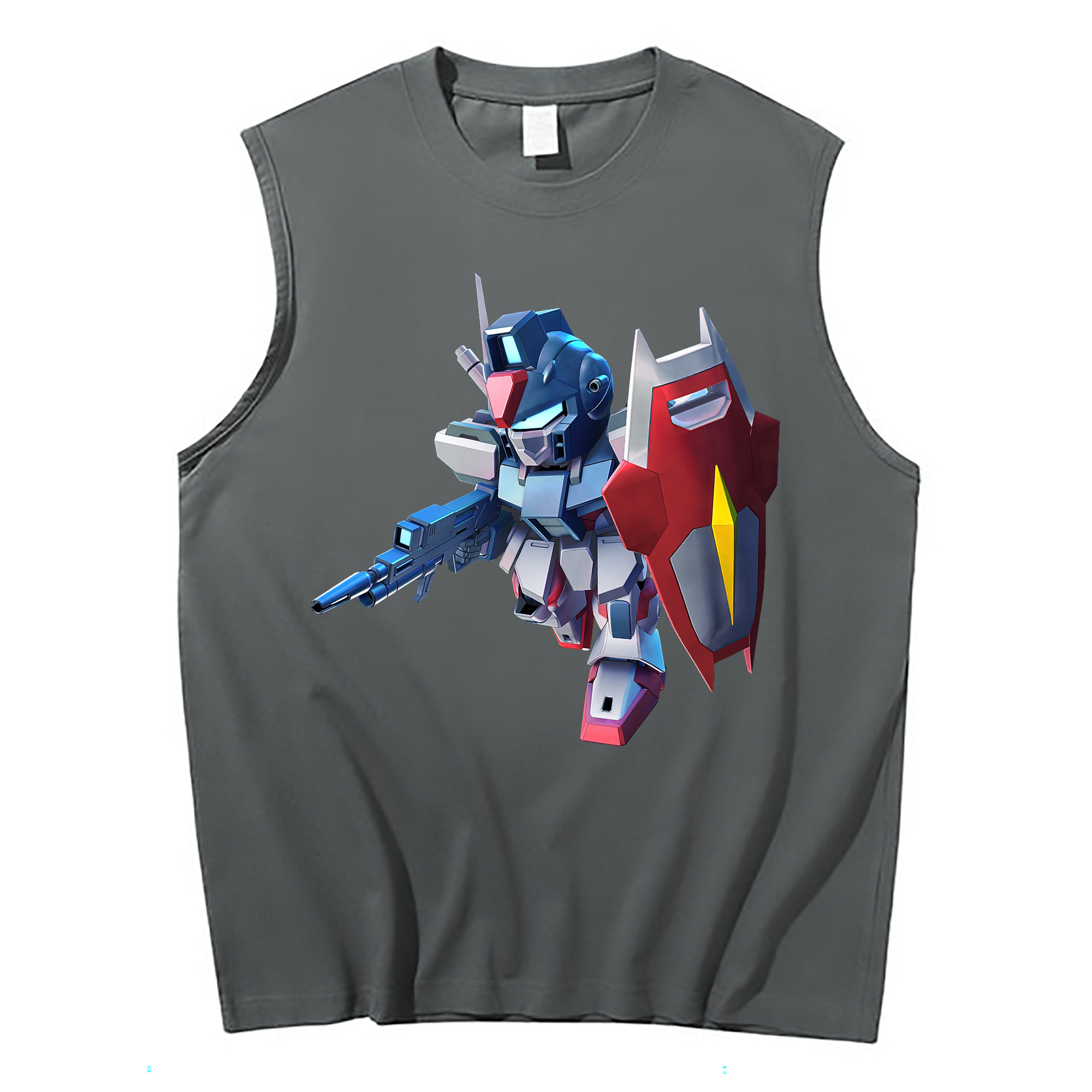 （画像用） 機動戦士ガンダム Mobile Suit Gundam コットン100％タンクトップ（フロントプリント）